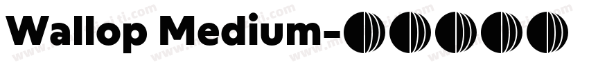Wallop Medium字体转换